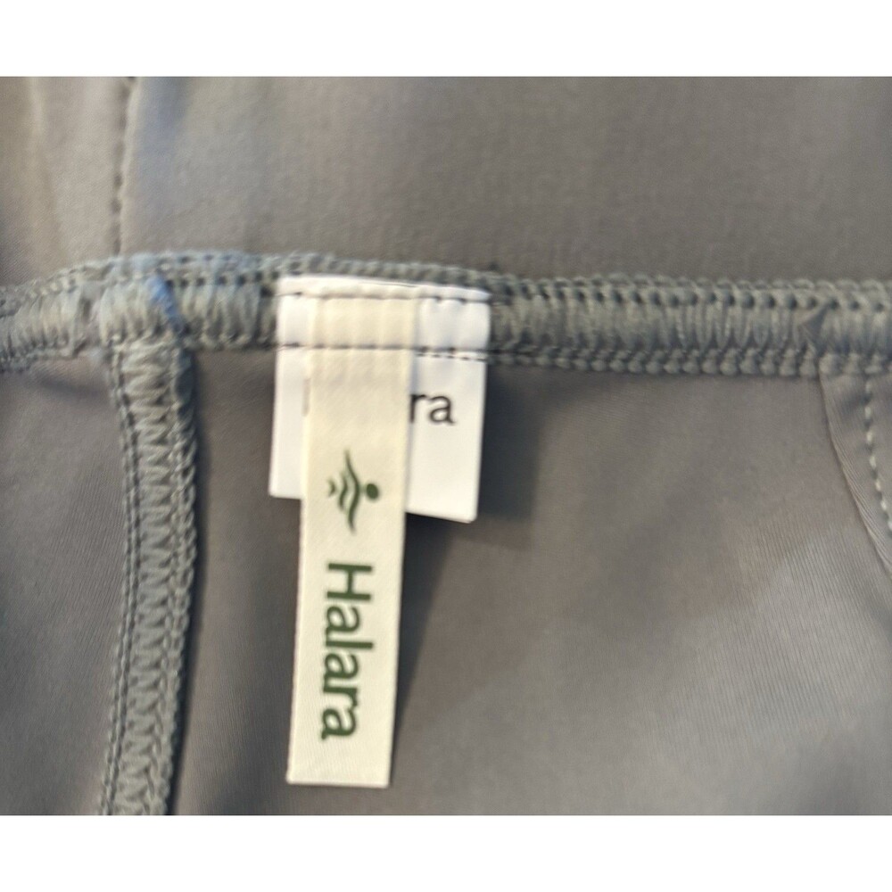 Halara Womens High Waisted Wide Leg Trouser Pants Gray Pleated Size Small NWOT - Picture 8 of 10